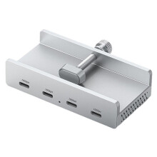 4  USB 3.2 HUB 3.2 Aluminium Power Supply USB3.2 Splitter Adapter Clip Multi Concentrator 10G PC Accessories Hub,B