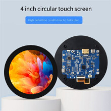 Waveshare 4 Zoll -Kompatibler Kapazitiver Rundbildschirm mit 720 X 720 Auflösung, IPS-Display, 10-Punkt-Touchscreen