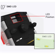 70 Pezzi Kailh Low Profile Choc 1350 RGB per Tastiera Rosso