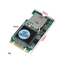 Voor M.2 Micro--Kaartlezer Micro- SDHC SDXC TF Naar M2 B Key T-Flash-Adapter voor Pc M.2 NGFF SSD-Ondersteuning 512 GB