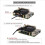 X825 V2.0 2.5 Polegadas  HDD/SSD Placa de Expansão de Armazenamento + X735 V3.0 Placa de Gerenciamento de Energia para Raspberry Pi 4B 2