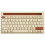 Wireless  Keyboard 87 Keys Three-Mode Silent  Mute Keyboard for Notebook Pad Laptop Desktop Tablet Computer 1