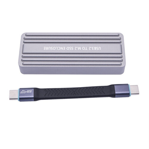 Enclosure SSD M.2 NVMe NGFF USB 3.2 GEN 2 A M.2 SSD 20Gbps Solid State Drive M.2 Case Box per SSD 2230/2242