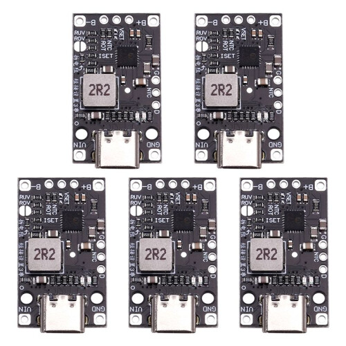 3.7V 2S Lithium Battery Charging Boost Module Type-C Support QC Fast Charging with Balanced Charge LED Indicator 1