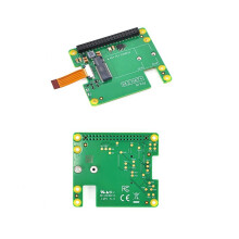 Pour Raspberry Pi 5 M.2 HAT+ Gen2 Gen3 NVME M.2 SSD 2230/2242 Taille M Key PCI Express GPIO Carte D'Extension