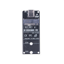M.2 to Type-C SSD Enclosure Adapter NVME NGFF HDD Enclosure Interposer Board 20Gbps Support 2230 2242 2260 2280 Size SSD