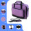 Projector Case Projector Bag with Accessories Storage Pockets Carrying Case Compatible for Tools & Accessories Gray 7