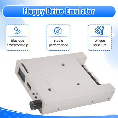 SFRM44-U100LQD-435 Floppy Drive Emulator with OLED Screen & Rotary Encoder OLED Flash Floppy Drive 1