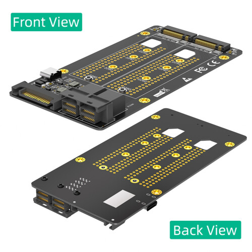Nouvelle Version Adaptateur Double SSD M.2 NVME Vers Double SFF-8643 1