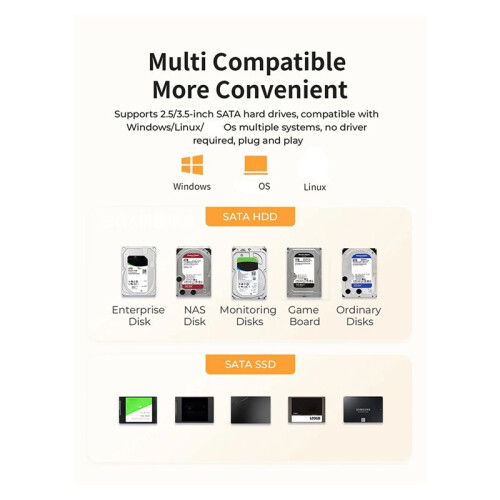 ORICO HDD Docking Station 5 Bay Personal Storage Hard Disk Cabinet Xternal Multi Bay Hard Disk Compartment EU Plug