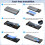 20GB Tool-Free Solid-State USB3.2 Hard Disk Box Dual-Protocol NVME/NGFF Mobile Hard Disk Box Type-C 6