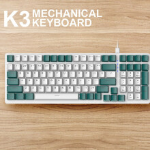 ZIYOULANG Mechanical Keyboard 100 Keys 98% Layout Mechanical Keyboard Wired Type C RGB Numpad K3 B
