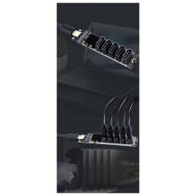 Adapter Card TYPE-C to to 5-Port SATA3 6Gbps USB10G Expansion Adapter Card JM575+JMS580