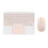 Tastiera  Touchpad con Mouse per PC Tablet Gaming Tastiera Wireless Rosa 1