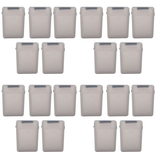 20Pcs 3.5 Inch IDE  HDD Hard Drive Disk Plastic Storage Box Case Enclosure Cover Gray