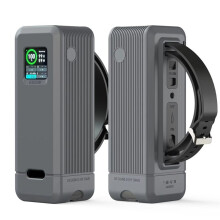 For Prime 250W Power Bank Silicone Case Portable Carrying Travel Case Storage Holder with TF/SIM Card Storage B