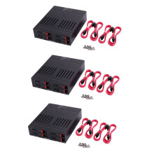3X Oimaster He-2006 4 Slots Internal Rack 2.5 Inch Hard Drive Case Internal Mobile Rack with LED Indicator