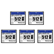 5X 512-MB-Compact-Flash-Speicherkarte für Kamera, Werbemaschine, Industrielle Computerkarte
