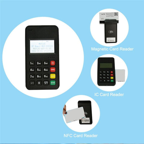 BT Mpos Chip Card Reader with USB Type-C for  /IC Contact/RFID Machine M6