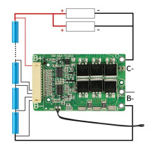2X Litiumbatteri Balanserad BMS 13S 48V 15A 20A 30A 18650 Pack Laddning PCB PCM för E-Bike/Power Bank Solenergi(15A)
