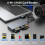 6 in 1 CFexpress Type B Card Reader for CFexpress Type B//TF/CF/XD/MS,USB 3.2 Gen 2 10Gbps CFexpress Adapter Memory 5