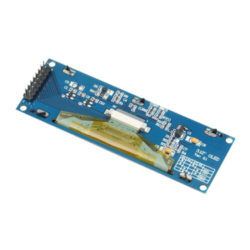 2X OLED Display 3.12Inch 256X64 25664 Dots Graphic LCD Module Display LCM Screen SSD1322 Controller Support SPI (Yellow) 1