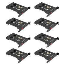 8X Oimaster Pci Mobile Rack Kapsling Hårddisk Fodral Box för 2,5 Tum Sdd HDD Adapter