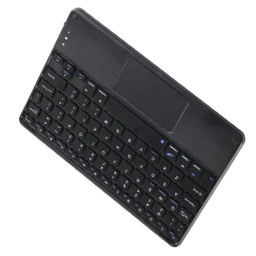 Touchpad Wireless Keyboard  Keyboard for PC Tablet Gaming Black