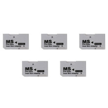 5X Speicherstick Pro Duo Kartenleser Mikro- TF auf MS Pro Kartenadapter Einzel Dual Schlitze für PSP Gamepad für PSP Karte