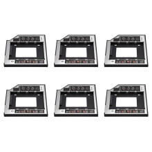 6X Uniwersalny Dysk Twardy  2Nd Hdd Ssd Caddy 9,5 mm do WnęKi Optycznej Cd / Dvd-Rom do Wspornika Dysku Twardego Hdd Sataii Sdd