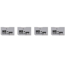 4X Lecteur de Carte Memory Stick Pro Duo Adaptateur de Carte Micro- TF Vers MS Pro Unique Double Slots pour PSP Manette de Jeu pour Carte PSP