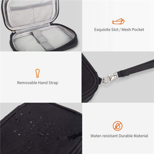 2X Electronic Organizer, Travel Cable Organizer Bag Pouch Portable Electronic Phone Storage Multifunction Case 2