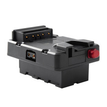 2X Power Adapter Mount Plate for V/V Mount Battery to NP-F NP-F960 NP-F970,D-Tap for Camera/LED Z Cam E2/F6/S6