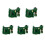 5X Headphone Jack Game Card Reader Replacement for   Console Parts Game Card Reader Cartridge Slot 2