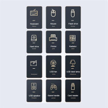 7 USB 3.0 Type C HUB Expander 5Gbps High Speed OTG Adapter Docking Station for Laptop Hard Drive Mouse Keyboard B