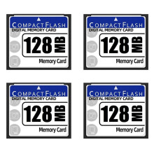 4X 128MB Compact Flash Memory Card for Camera, Advertising Machine, Industrial Computer Card
