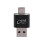4X Card Reader Aluminum USB Type C OTG Micro-/TF External Memory Card Reader Adapter for Mobile Phone Computer(Black) 8