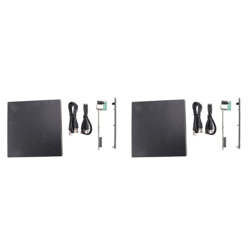2X 12.7mm External DVD Enclosure USB 2.0 External DVD/CD-ROM Case for Laptop Desktop PC Optical Disk Drive  to