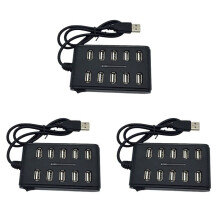 3X Câble D'Extension Haute Vitesse 10  Adaptateur de Concentrateur USB 2.0 pour PéRiphéRique D'Interface PCB pour Ordinateur Portable