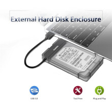 2X Maiwo K104 HDD SSD Enclosure USB 3.0 to 3.0 HDD Hard Drive Enclosure Support 2.5 Inch SSD Tool Free(Black)
