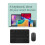 Tastiera  Touchpad con Mouse per PC Tablet Gaming Tastiera Wireless Bianca 3