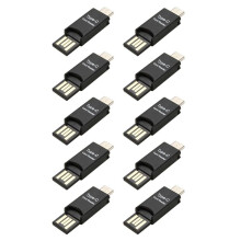 10X USB 3.1 Type C USB-C to Micro- TF Card Reader Adapter for PC Cellphone