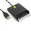 2X USB  Card Reader Atm Bank Tax Declaration Ic Card ID Card  Card Reader(Black) 4