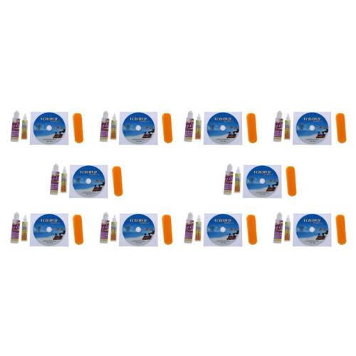 10X 4 in 1 CD DVD Rom Player Maintenance Lens Cleaning Kit