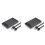 2X Caixa de Disco RíGido Cinza Transparente para Caixa RíGida Caixa de Disco RíGido de 2,5 Polegadas  para USB 3.0 Tipo-C 3.1 Caixa de Disco 1
