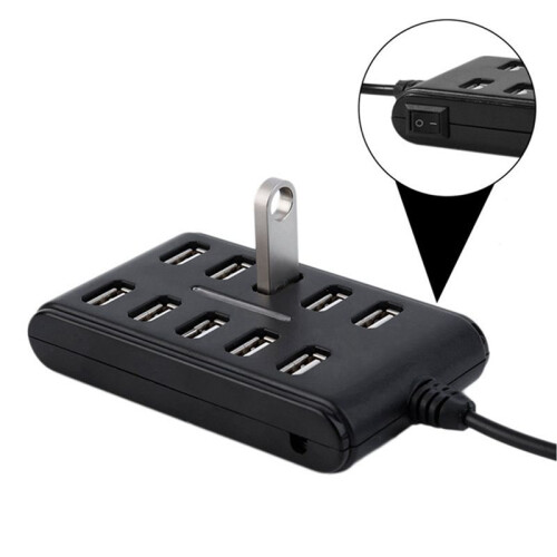 3X 10 Port High Speed Extension Cable USB 2.0 Hub Adapter for Laptop PCB Interface Device