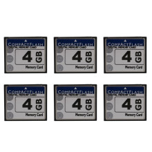 6X Professionellt 4 GB Compact Flash-Minneskort (Vitt och Blått)