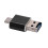 4X Card Reader Aluminum USB Type C OTG Micro-/TF External Memory Card Reader Adapter for Mobile Phone Computer(Black) 3