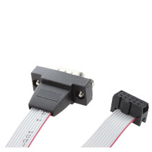 5X DB9 RS232 to 10 Pin Ribbon Cable Connector Adapter