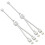 2X 5V 3-Pin Extension Cable for Computer Motherboard 1 Point 2 Hub Cable Connection Extension ARGB Splitter, White 2